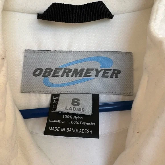 Obermeyer Women's White Quilted Puffer Jacket - Picture 6 of 7